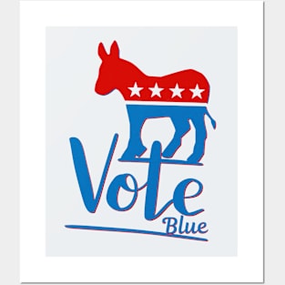 Vote Blue Posters and Art